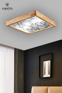 Apliqa Zaki 6'lı Altın Ledli Modern Metal Salon-Oturma Odası Avize