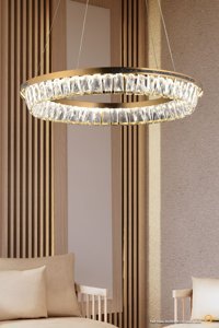 Bozyaka Aydınlatma Jm021 Tekli Beyaz Cam Modern Cam Salon-Oturma Odası Avize