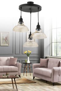 Kardelen Aydınlatma Avize 2'li Beyaz Ledli Modern Krom Salon-Oturma Odası Avize
