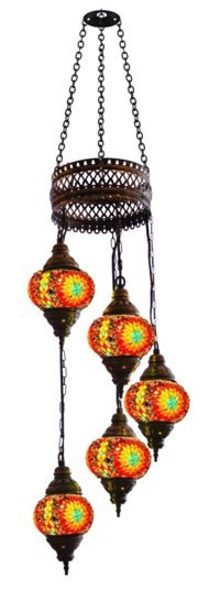 Homing Ayd-3324 Tekli Gri Rattan Modern Kumaş Salon-Oturma Odası Avize