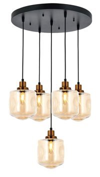 Lumenistanbul Arsel Tekli Bej Sarkıt Modern Plastik Salon-Oturma Odası Avize