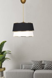 Bamyum Tekli Turuncu Metal Modern Metal Salon-Oturma Odası Avize