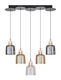Oia Light Olr301M Stella Tekli Bej Modern Bambu Salon Avize