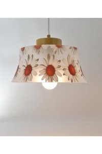 Ar&Ma Wood Tekli Bej Kare Modern Ahşap Mutfak Avize