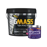 Bigjoy Sports +Gh Factors Çilek Aromalı 50 Servis Kas Yapıcı Karbonhidrat 5000 gr Toz + Arginine 120 gr