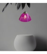 Arpleks Tekli Kırmızı Sarkıt Modern Plastik Salon-Oturma Odası Avize