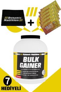 Dynamic Nutrition Bisküvi Aromalı 25 Servis Kilo Aldırıcı Gainer 3000 gr Toz + Havlu + Multi C 6 Adet