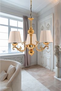 Crystal Palace Tekli Altın Sarkıt Modern Alüminyum Salon-Oturma Odası Avize