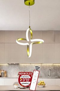 Pera Tekli Gri Sarkıt Modern Alüminyum Bebek-Çocuk Odası Avize