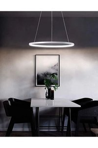 Polataydinlatma Elis 3'lü Siyah Halat Modern Halat Salon-Oturma Odası Avize
