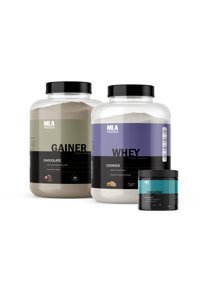 Mla Protein Çikolata Aromalı 60 Servis Kas Yapıcı Gainer 3000 gr Toz + Whey Protein Kurabiye Aromalı + Kreatin Aromasız 250 gr
