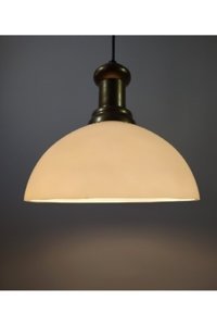 Pixiperi Tekli Çok Renkli Rattan Rustik Bambu Salon Avize