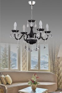 Homhet Tekli Beyaz Sarkıt Modern Cam Salon-Oturma Odası Avize
