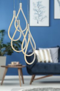 Begüsa Tekli Altın Ledli Modern Alüminyum Salon-Oturma Odası Avize