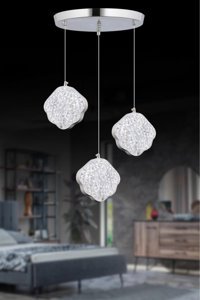 Homing Ayd-1025 Tekli Kırmızı Sarkıt Klasik Kumaş Salon-Oturma Odası Avize