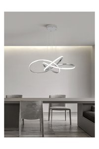 Ladco Aydınlatma A-167-4 4'lü Siyah Sarkıt Modern Alüminyum Salon-Oturma Odası Avize