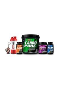 Hardline Nutrition Carbopure Aromasız 87 Servis Kilo Aldırıcı Karbonhidrat 4000 gr Toz Kreatin + Bcaa + Vitamin Mineral + Shaker