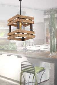 Bby Home & Desıgn Calix Tekli Siyah Sarkıt Modern Metal Salon-Oturma Odası Avize