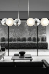 Apliqa Behir 4'lü Sarı Sarkıt Modern Metal Salon-Oturma Odası Avize