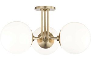 Markatech Nika 3'lü Altın Eskitme Metal Mutfak Avize