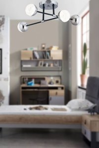 Sanctum 3'lü Bej Sarkıt Modern Alüminyum Salon-Oturma Odası Avize