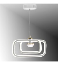 Teknotrust Tekli Beyaz Şapkalı Modern Plastik Salon-Oturma Odası Avize
