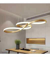 Polataydinlatma 3'lü Siyah Metal Modern Cam Salon-Oturma Odası Avize