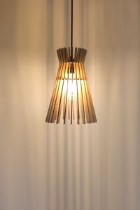 Luna Lighting 4461-23-01 Tekli Beyaz Hasır Rustik Bambu Salon-Oturma Odası Avize