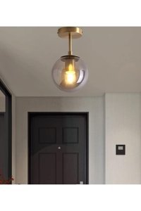 Evsehomes Tekli Beyaz Sarkıt Modern Plastik Salon-Oturma Odası Avize