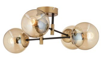 Apliqa Loris Tekli Altın Telli Modern Metal Mutfak Avize