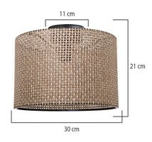 Luna Lighting 3121-2A Stell 2'li Siyah Küre Modern Metal Salon-Oturma Odası Avize