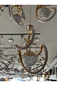 Tt Aydınlatma Tt301-By Tt Tekli Beyaz Ledli Modern Alüminyum Salon-Oturma Odası Avize