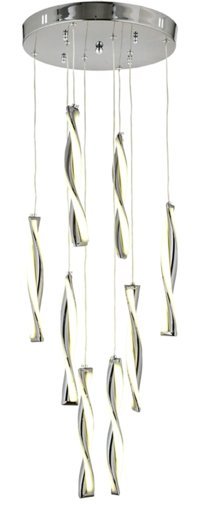 Tt Aydınlatma Tt314-By Tekli Beyaz Ledli Modern Alüminyum Salon-Oturma Odası Avize