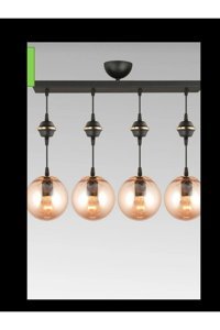 Eglo Libertad Tekli Siyah Kare Modern Çelik Salon-Oturma Odası Avize