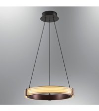 Nzrwood 2'li Kahverengi Sarkıt Modern Ahşap Salon-Oturma Odası Avize
