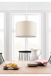 Heedwood Design 4'lü Kahverengi Halat Rustik Ahşap Salon-Oturma Odası Avize