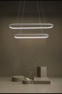 Özcan Aydınlatma 2833-1A-16 Potiri Tekli Gri Küre Modern Cam Salon-Oturma Odası Avize