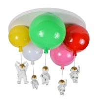 Cici Odam Unicornlu Balerin Kız Tekli Çok Renkli Sarkıt Modern Kumaş Bebek-Çocuk Odası Avize