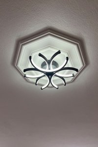 Asva Aydınlatma Tekli Siyah Sarkıt Modern Alüminyum Salon-Oturma Odası Avize