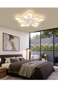 Eglo Winkworth Tekli Siyah Şapkalı Modern Çelik Salon-Oturma Odası Avize
