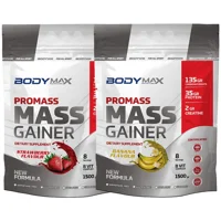 Body Maxx Çilek - Muz Aromalı 16 Servis Kilo Aldırıcı Gainer 2x1500 gr Toz
