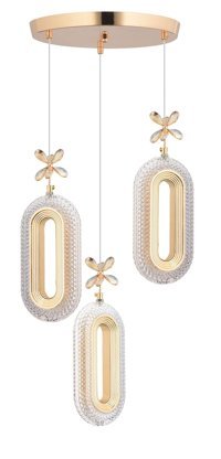 Home Göz Tekli Altın Sarkıt Modern Alüminyum Salon-Oturma Odası Avize