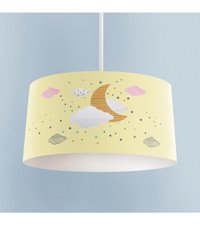 Aydınhomelight Tekli Altın Modern Kumaş Salon Avize
