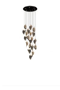 Voxlamp Lighting Solutions Camelia Tekli Altın Sarkıt Modern Alüminyum Salon-Oturma Odası Avize