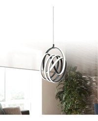 Öalpa Yağmur 6'lı Sarı Kristal Taşlı Modern Çelik Salon-Oturma Odası Avize