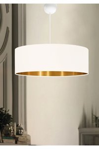 Hazzal Home Tekli Sarı Sarkıt Modern Hasır Salon-Oturma Odası Avize