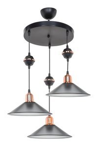 Luna Lighting 2719-2A-03 Magose 2'li Sarı Halka Modern Metal Salon-Oturma Odası Avize