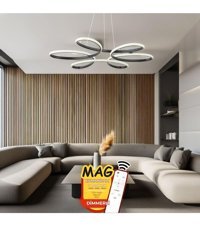 Lumexx Tekli Kahverengi Modern Hasır Salon Avize