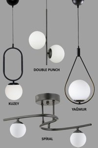 Evsehomes Tekli Mavi Resimli Modern Kumaş Bebek-Çocuk Odası Avize
