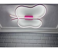 Modelight Akses Tekli Beyaz Sarkıt Modern Plastik Salon-Oturma Odası Avize